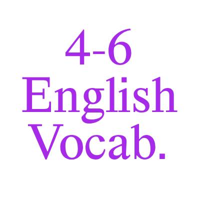 4-6 English Vocabulary