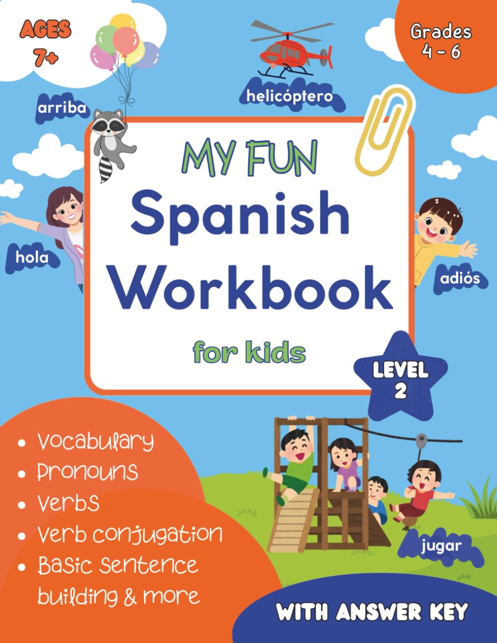 My Fun Spanish Workbook for Kids