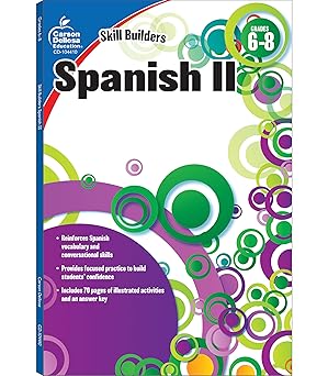 Skill Builders Grades 6-8 Level 2 Spanish Workbook