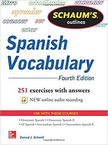 Schaum's Outline of Spanish Vocabulary, 4th Edition