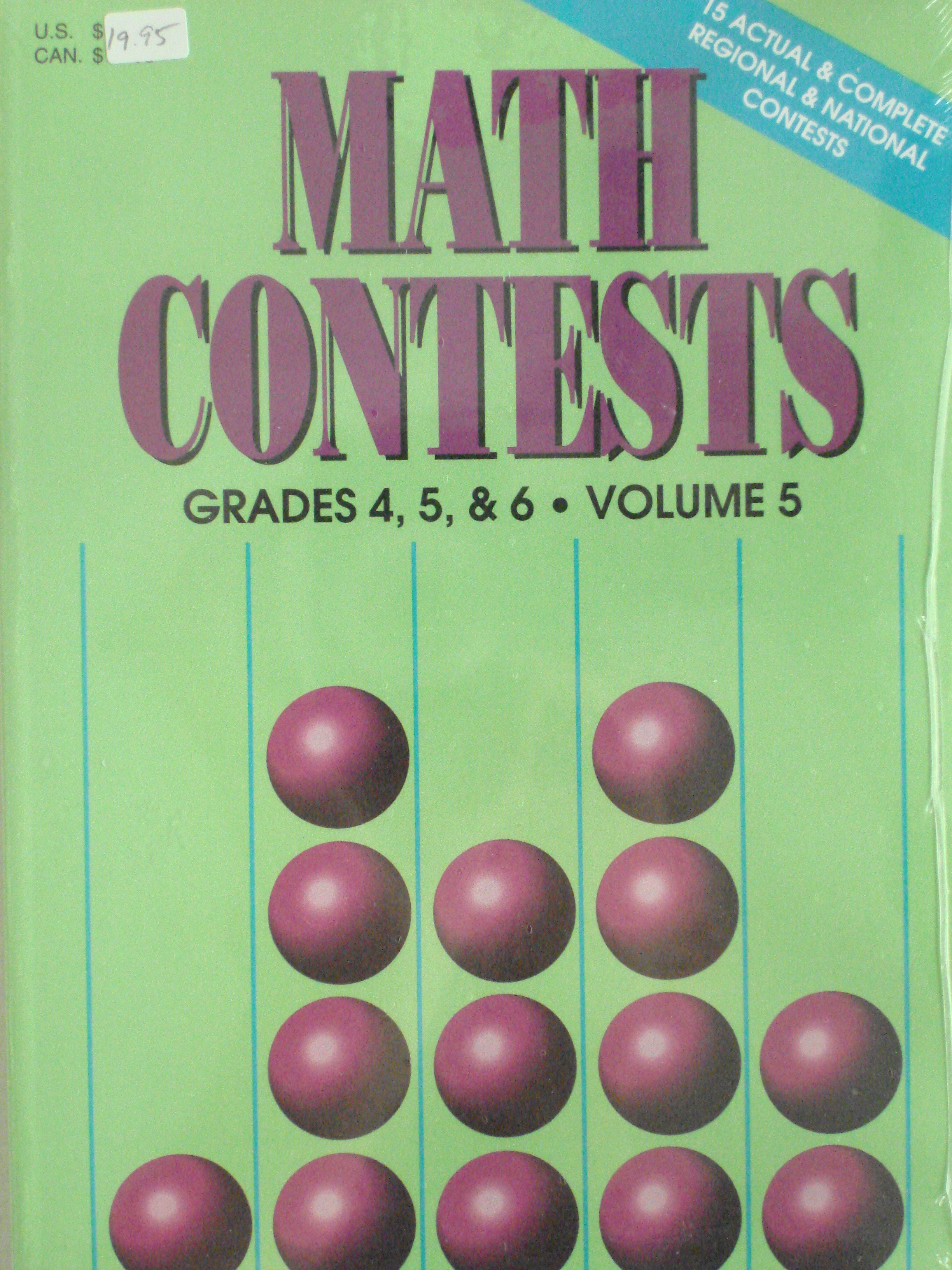 Math Contests Grades 4,5&6 Volume 5