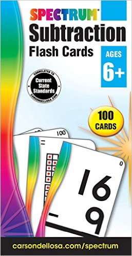 Subtraction Flash Cards