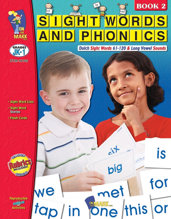 Sight Words and Phonics Book 2 (JK - Grade 1)