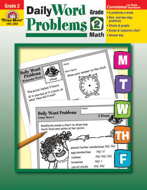 Daily Word Problems, Grade 2