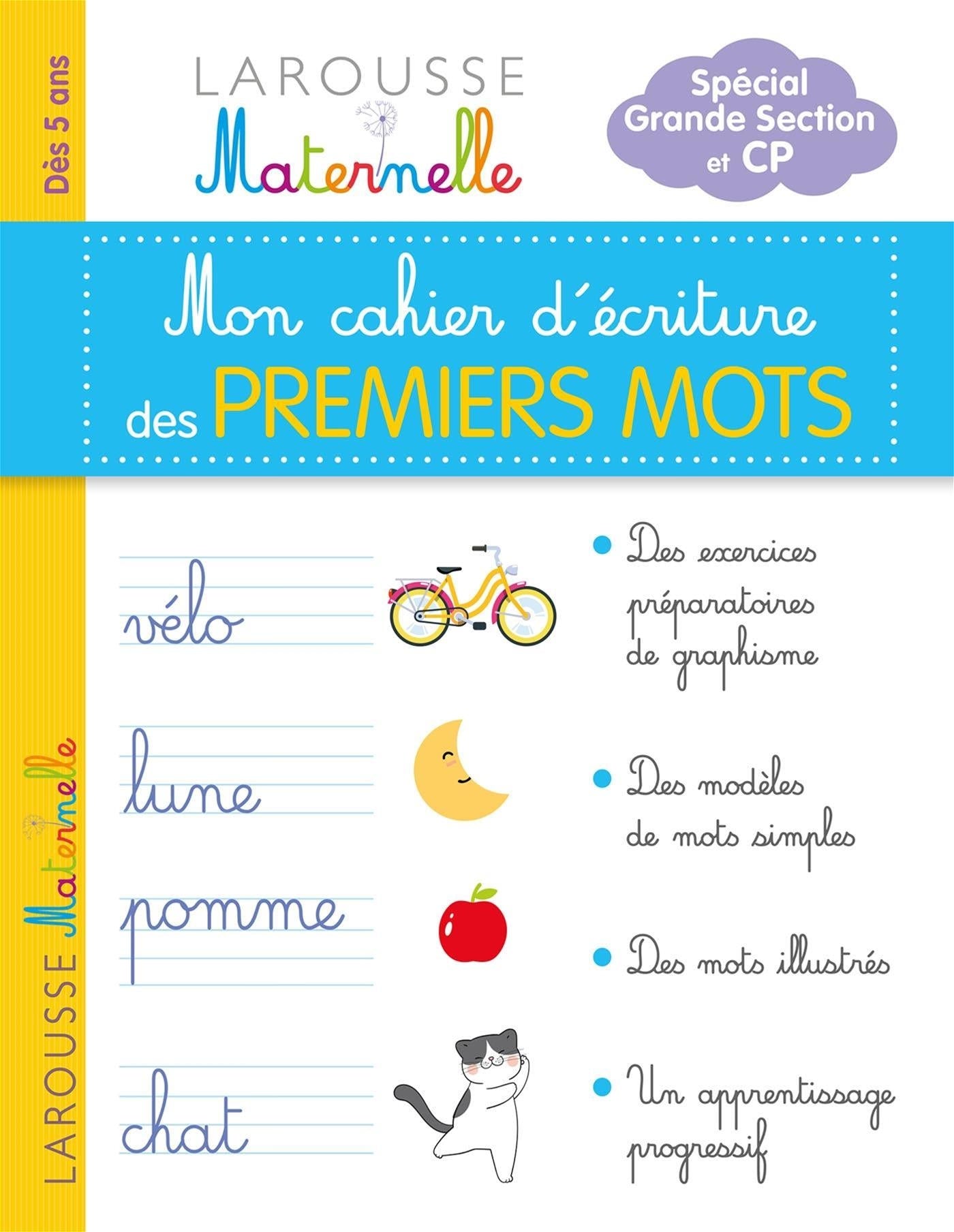 Mon petit cahier d'écriture - Premiers mots