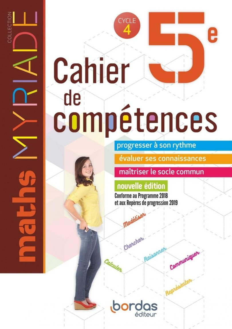 Maths Myriade Cahier compétences 5e