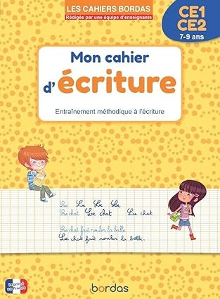 Cahier d'écriture CE1/CE2