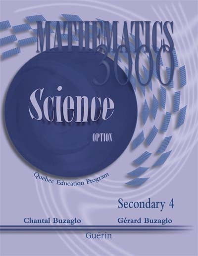 Mathematics 3000 - Secondary 4 - Science - Workbook (70339)