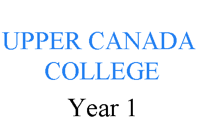 Upper Canada College Grade 8