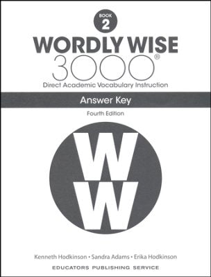 Wordly Wise 3000 Book 2, 4th edition ANSWER KEY
