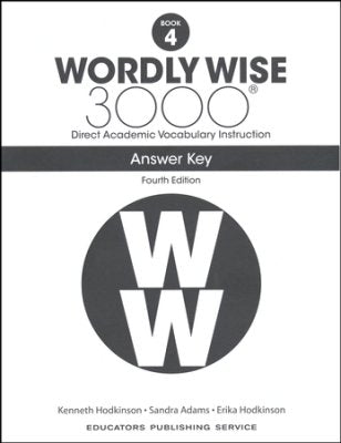 Wordly Wise 3000 Book 4, 4th edition ANSWER KEY