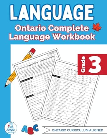 Grade 3 Ontario Language Workbook