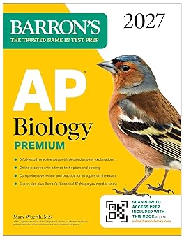 AP Biology Premium, 2027: Prep Book with 6 Practice Tests + Comprehensive Review + Online Practice (Barron's AP Prep)