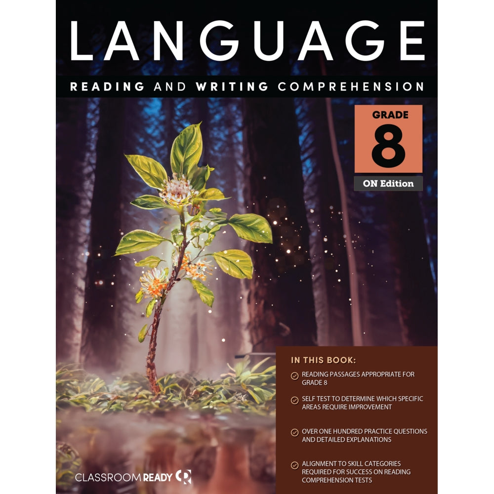 Language Grade 8 - Ontario Edition: Reading and Writing Comprehension