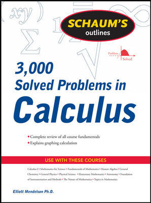 Schaum's Outlines 3000 Solved Problems in Calculus