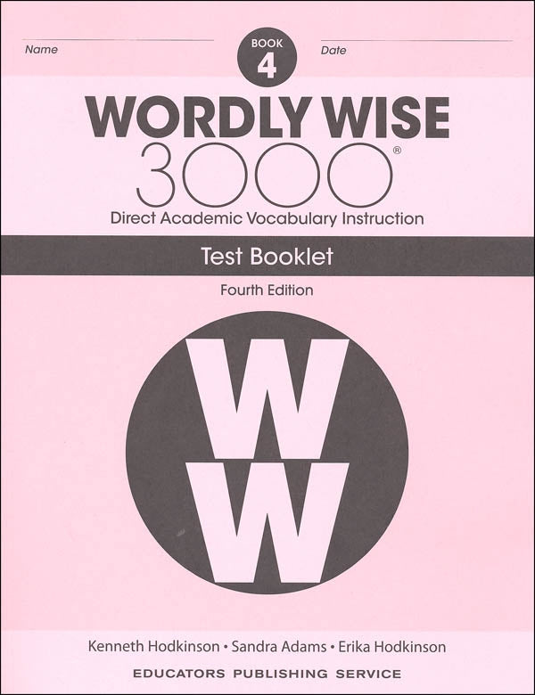Wordly Wise 3000 4th Edition Test Book 4