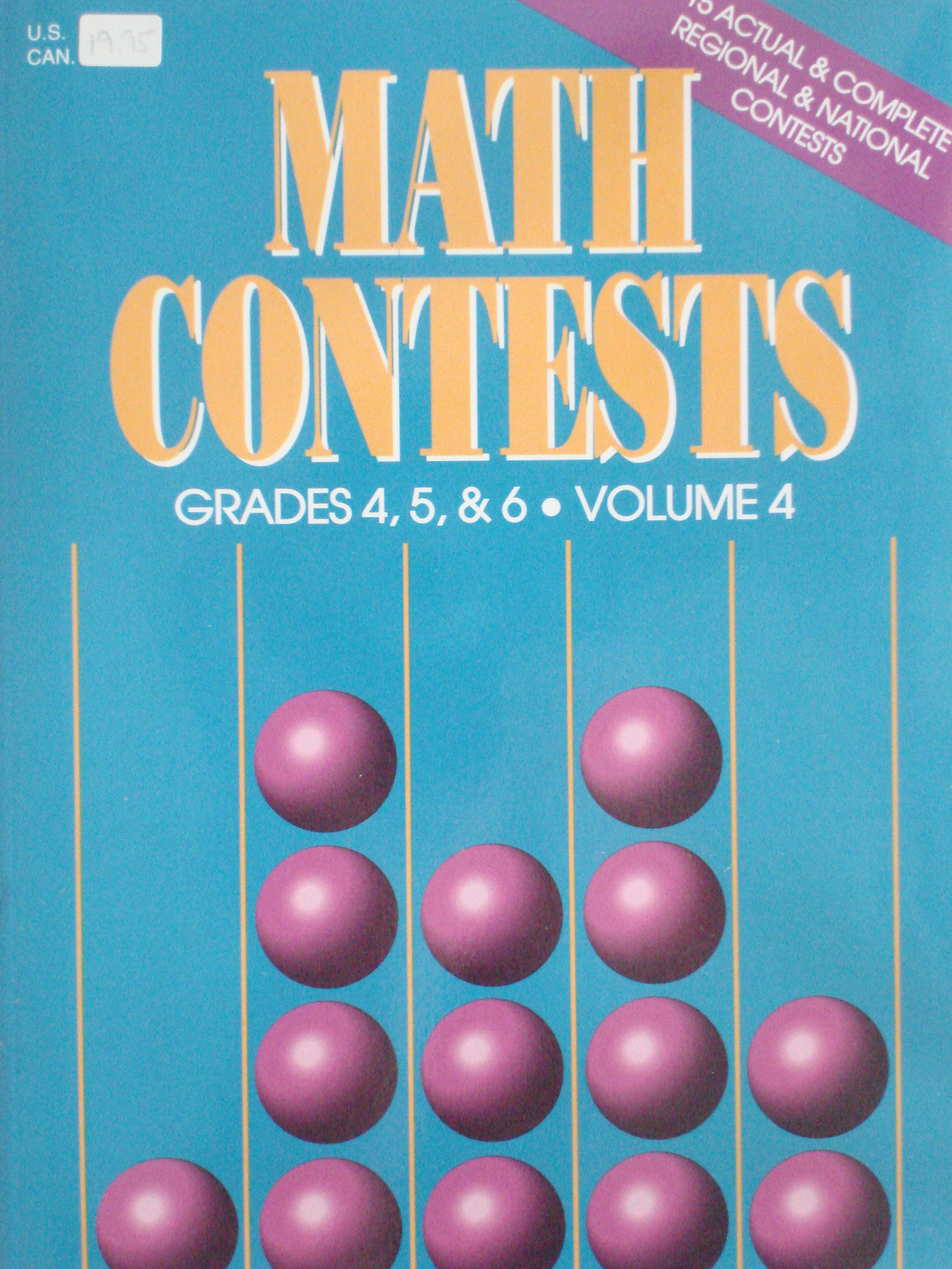 Math Contests Grades 4,5&6 Volume 4
