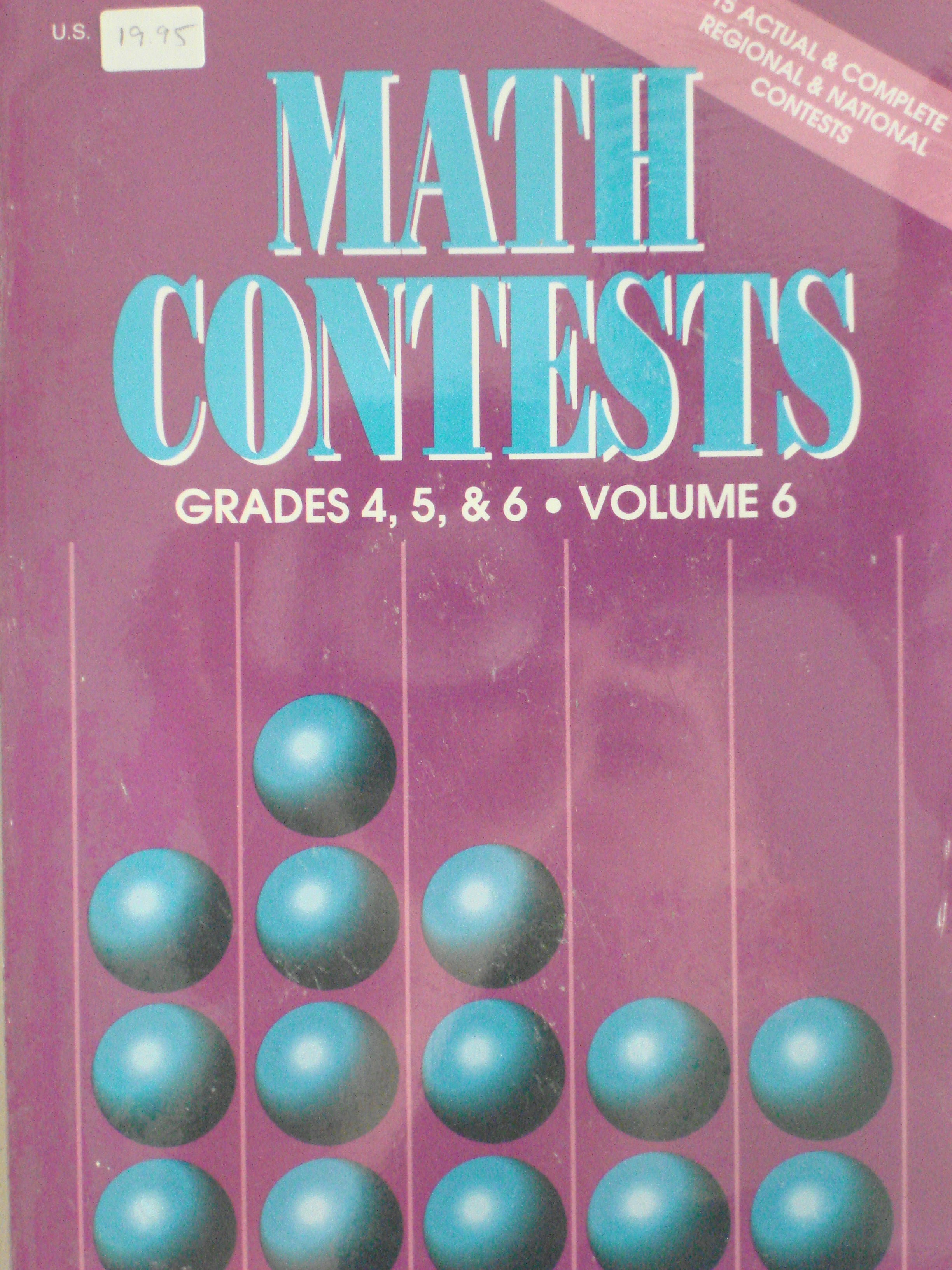 Math Contests Grades 4,5&6 Volume 6