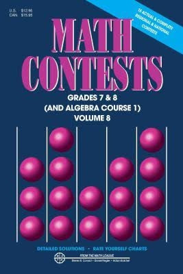 Math Contests Grades 7&8 Volume 8