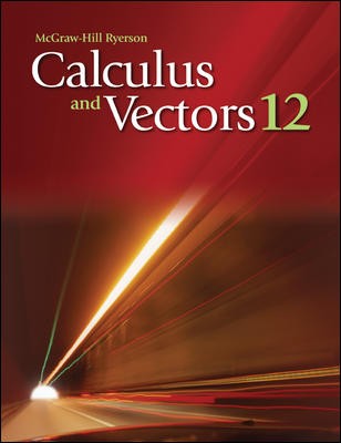 Calculus and Vectors 12 eText (1 year access) Non-Returnable