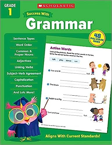 Scholastic Success with Grammar Grade 1 Workbook