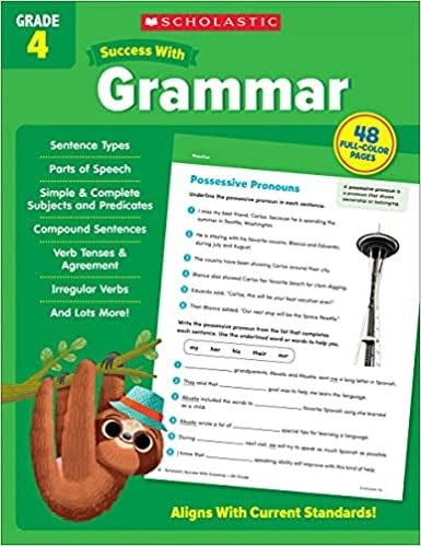 Scholastic Success with Grammar Grade 4 Workbook