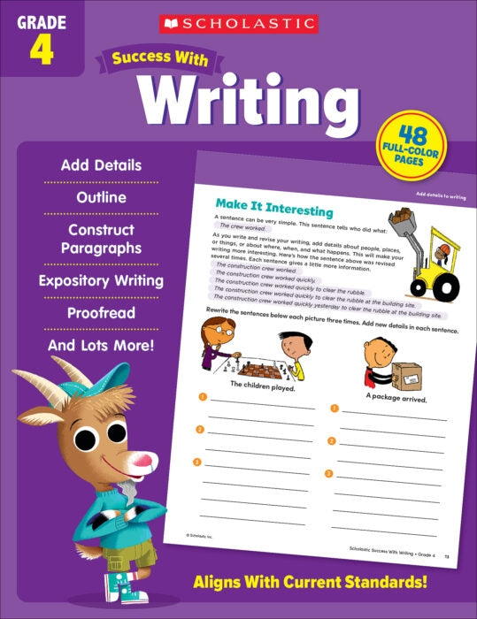 Scholastic Success with Writing Grade 4
