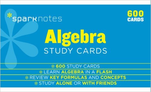 Algebra SparkNotes Study Cards