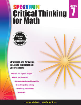 Spectrum Critical Thinking for Math, Grade 7