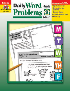 Daily Word Problems, Grade 3