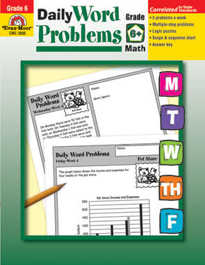 Daily Word Problems, Grade 6+