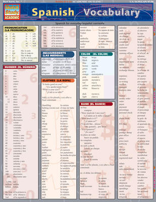 Quick Study Academic Spanish Vocabulary