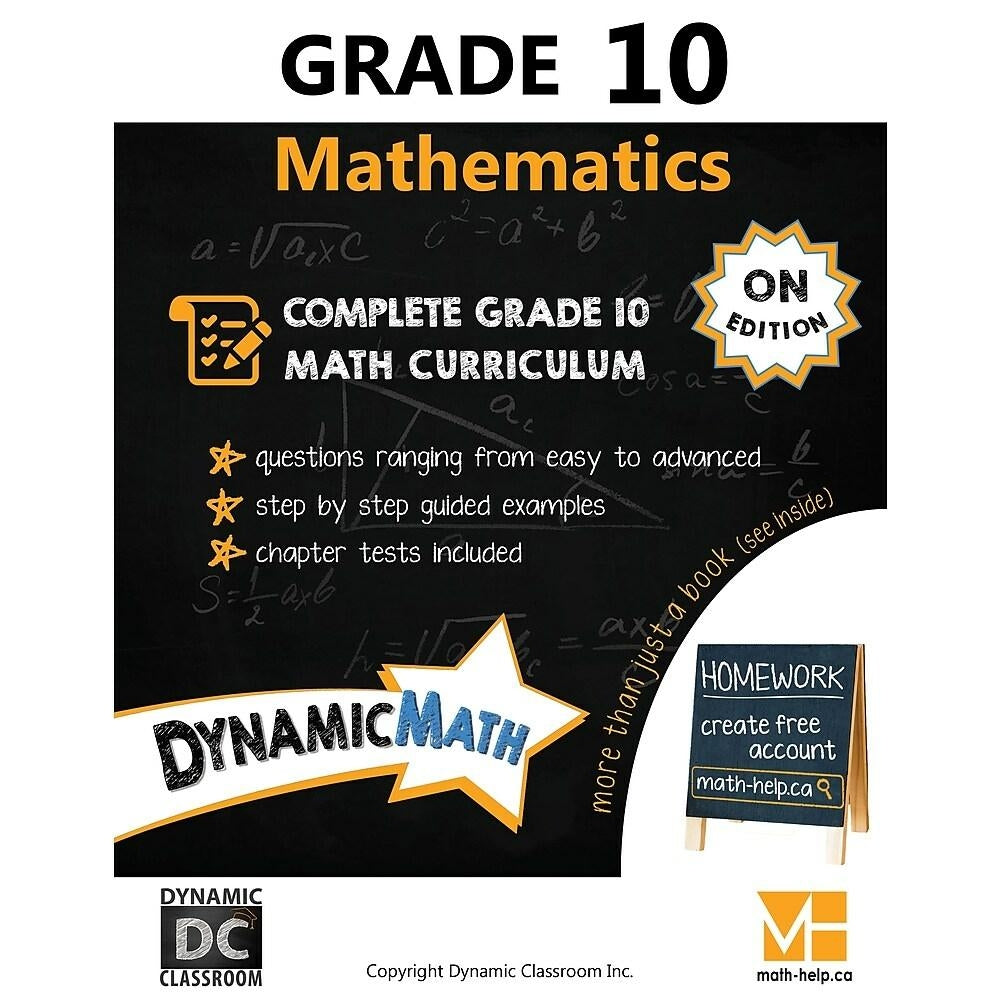 Dynamic Math Workbook - Ontario - Grade 10