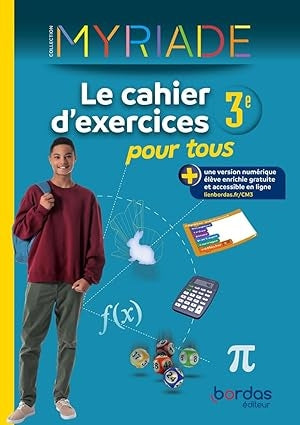 Myriade 3e - Le cahier d'exercices pour tous