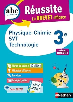 Physique-Chimie - SVT - Techno 3e - ABC Réussite - Brevet 2024