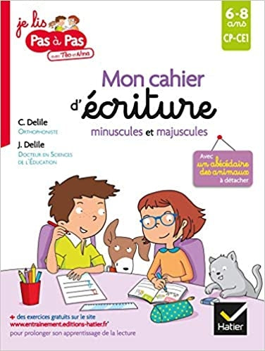 Mon cahier d'écriture minuscules et majuscules