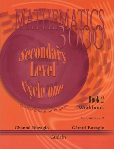 Mathematics 3000 - Secondary 2 - Workbook 2 (68848)
