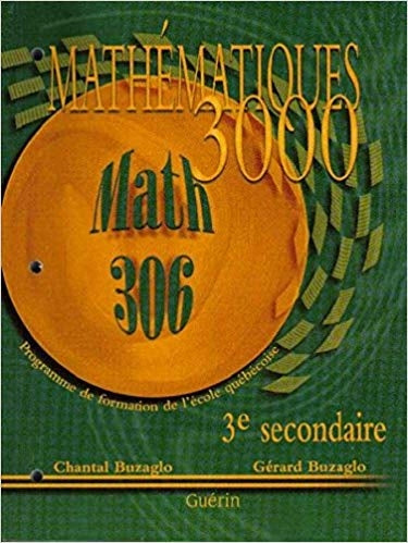 Mathématiques 3000 - Secondaire 3 - Cahier (69357)