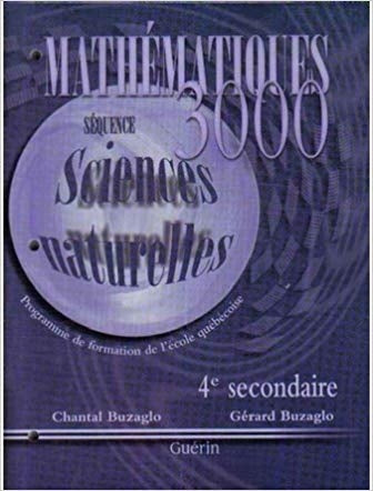 Mathematiques 3000 Sequence Sciences Naturelles 4e Secondaire (70025)