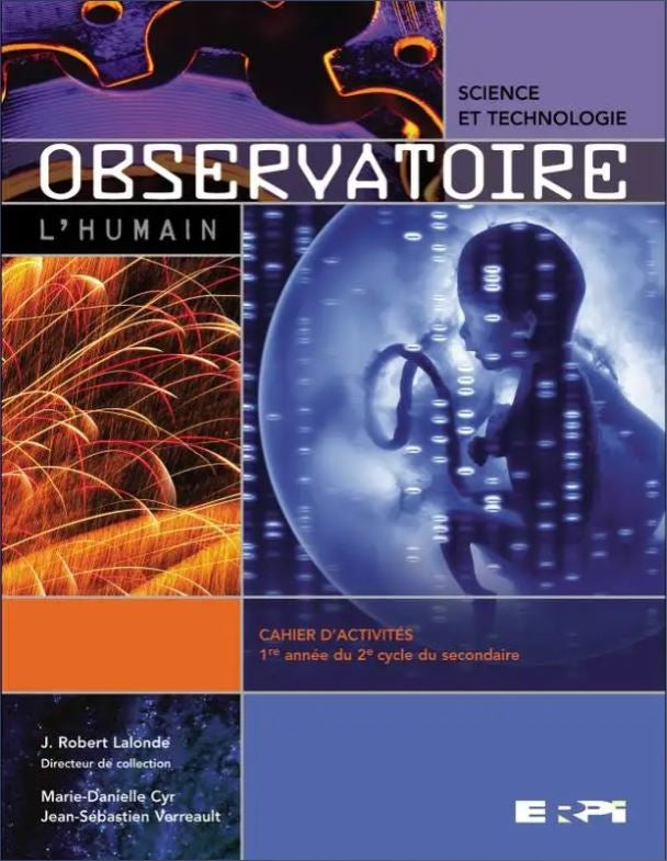 Observatoire - 3e secondaire - L'HUMAIN Cahier d'activités - L'humain / ST