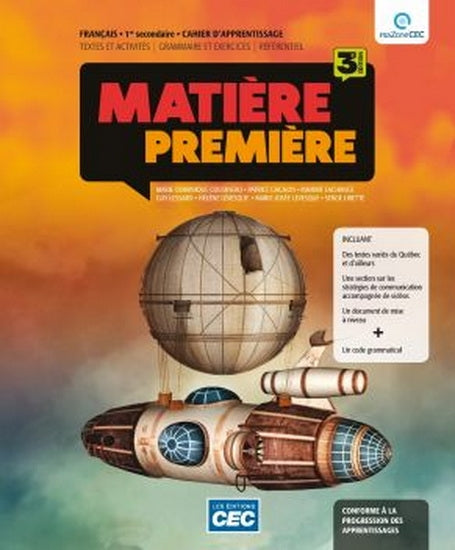 Matière première 1re secondaire