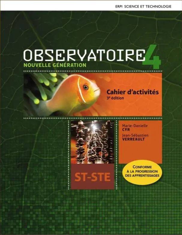 Observatoire - Nouvelle génération - 4e secondaire