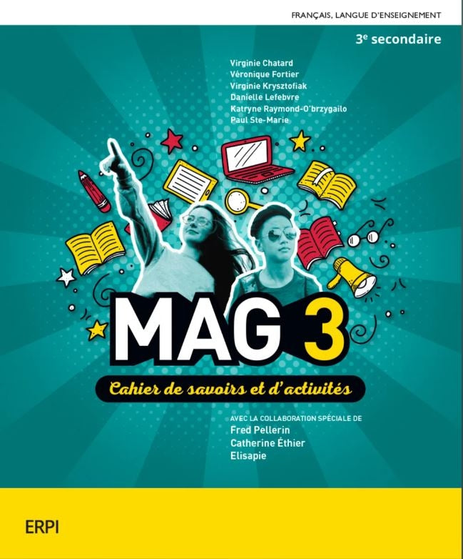 MAG - 3e secondaire Cahier et ensemble numérique - Élève (12 mois)