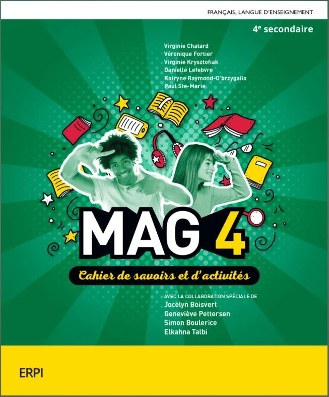 MAG - 4e secondaire Cahier et ensemble numérique - Élève (12 mois)