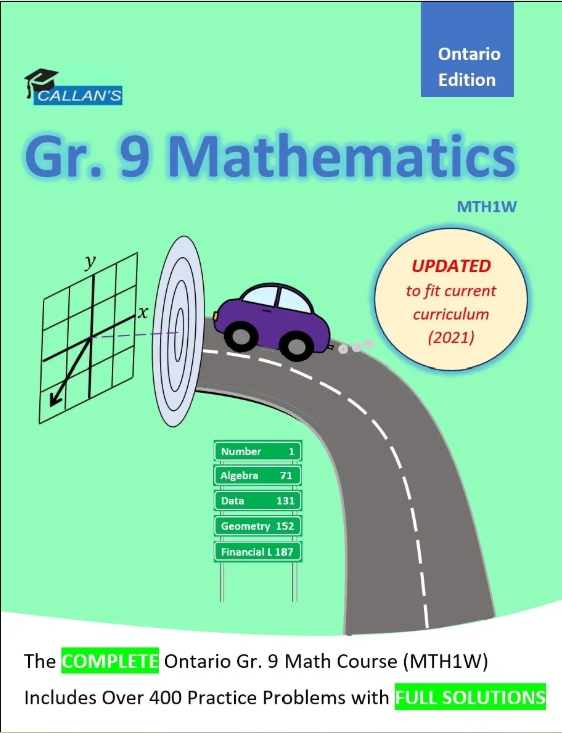 Callan's Gr. 9 Math Ontario (MTH1W) Workbook