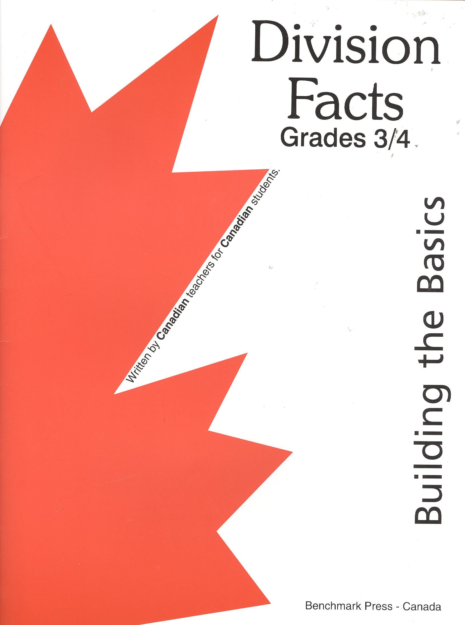 Division Facts Grades 3-4