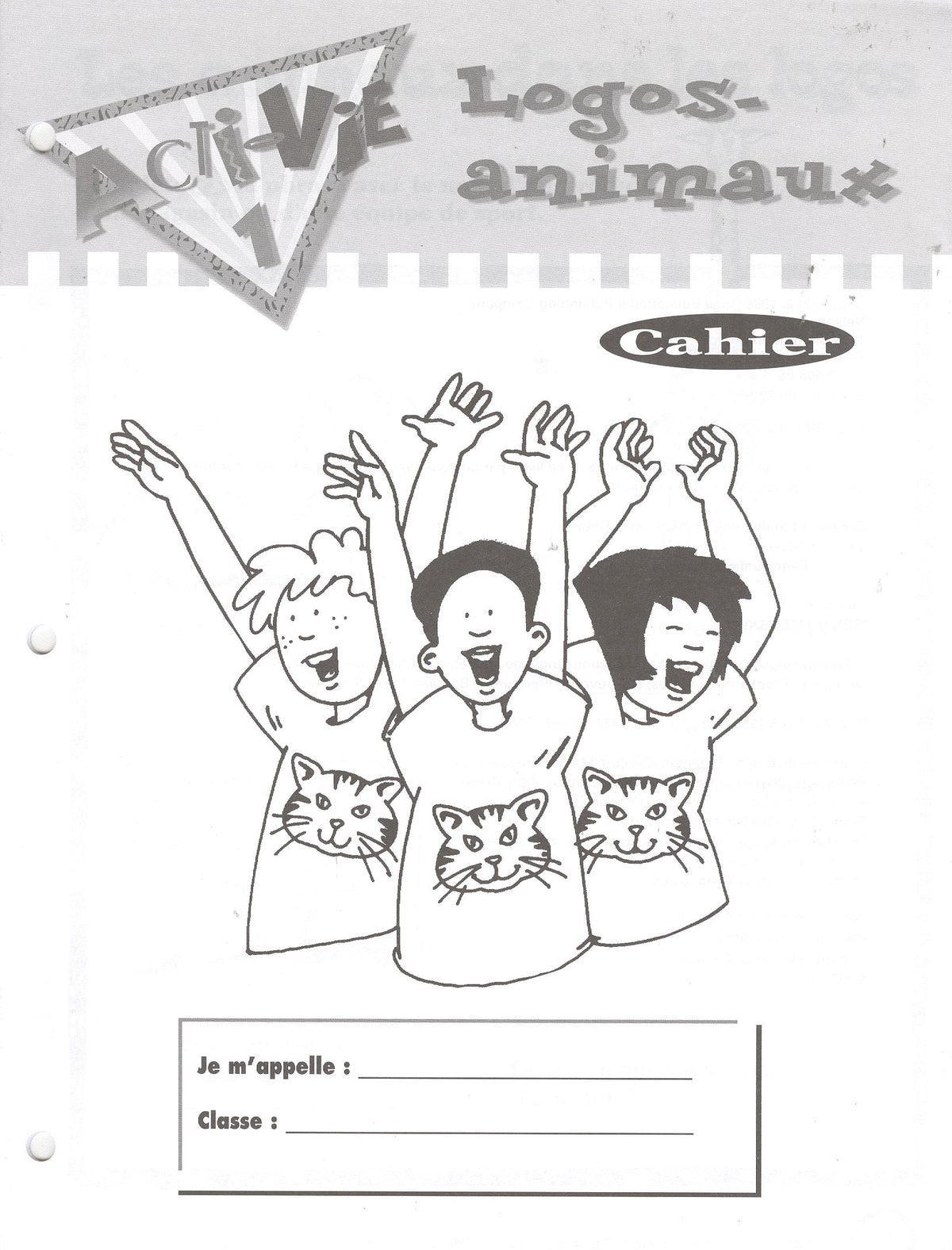 Acti-Vie 1: Logos-animaux Cahier