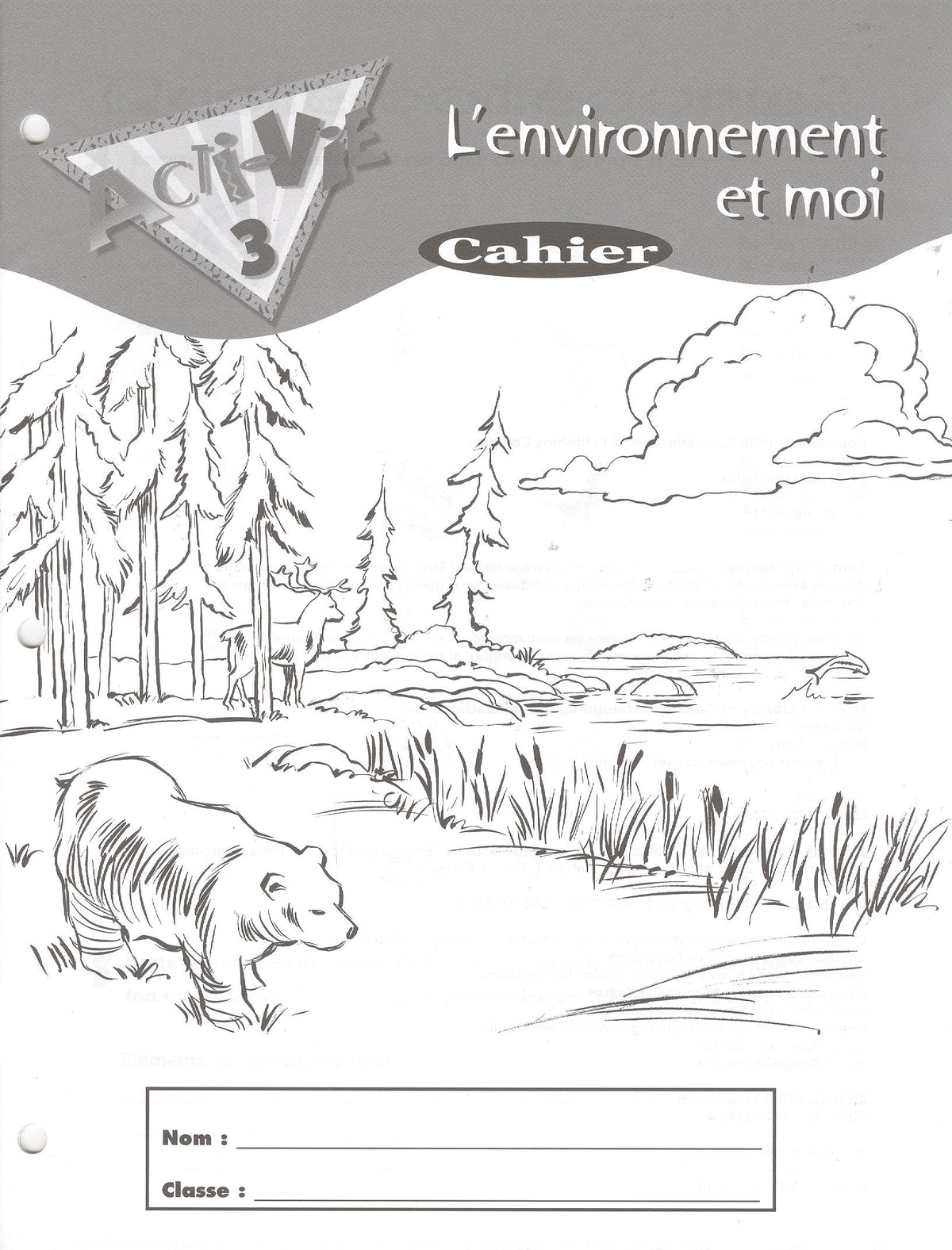 Acti-Vie 3: L'environnement et moi Workbook
