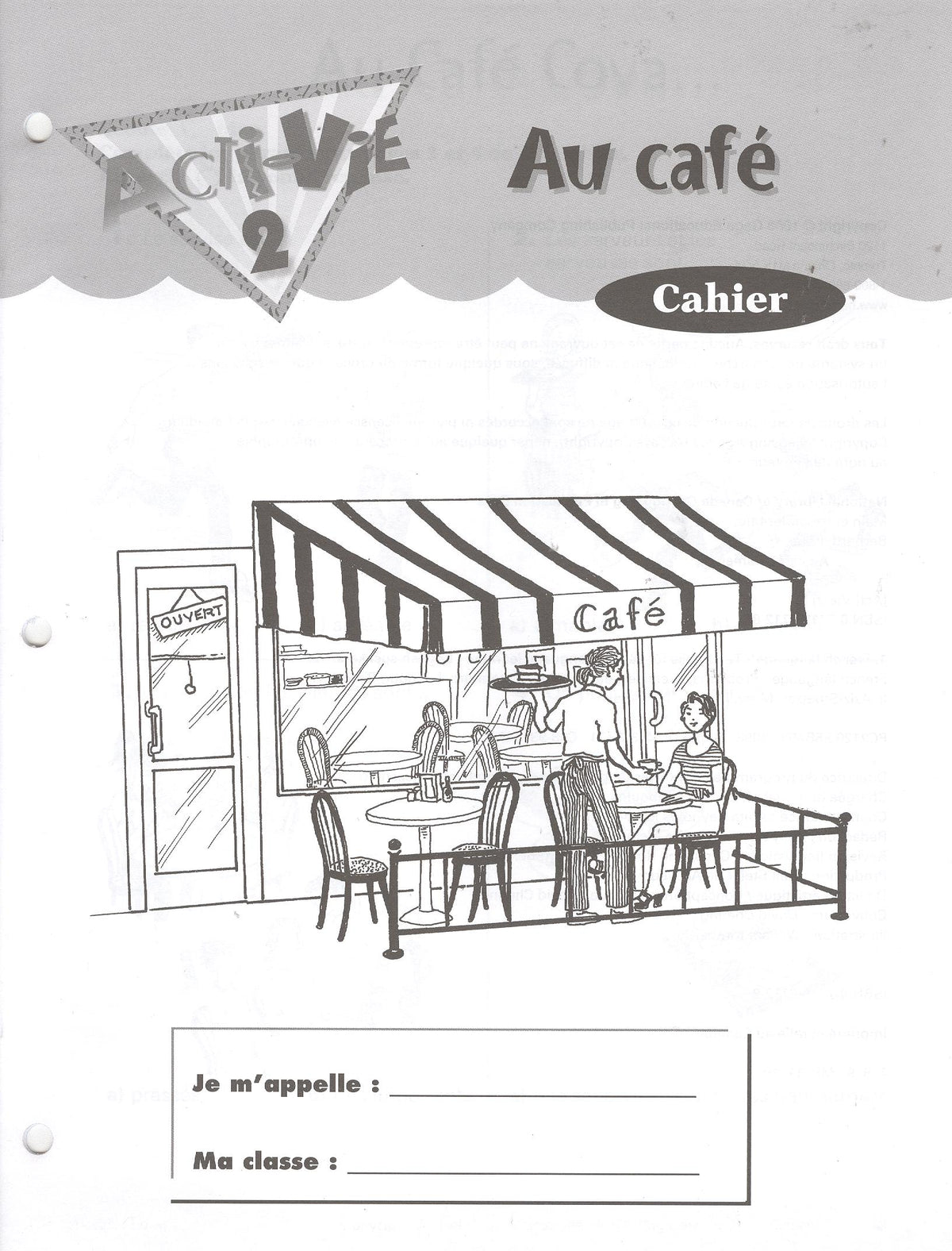 Acti-Vie 2: Au café Workbook