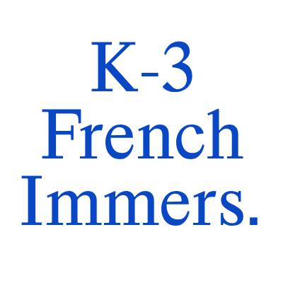 K-3 French Immersion